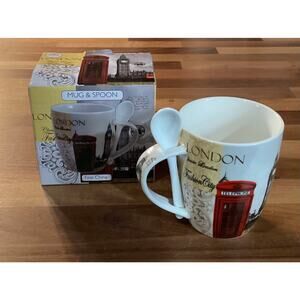 New The Leonardo Collection Fine China London England Coffee Tea Mug Cup